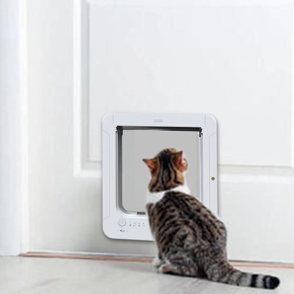 Smart Cat Door Automatic Sensing with Collar Activated Easy Installation Pet Door for Home Smart Pet Door HIP