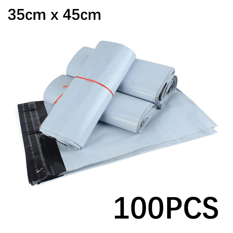 100-Pack Waterproof Self-Seal Poly Mailer Bags 15x25–35x45cm Poly Mailer Bags HIP 35x45cm 100PCS
