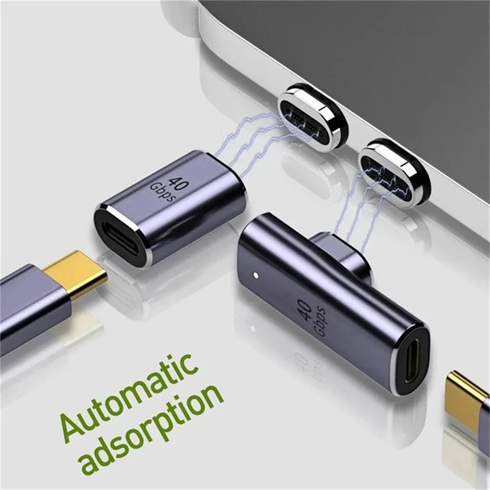 100W Magnetic USB-C Adapter | 40Gbps OTG Fast Charging USB-C Adapter HIP