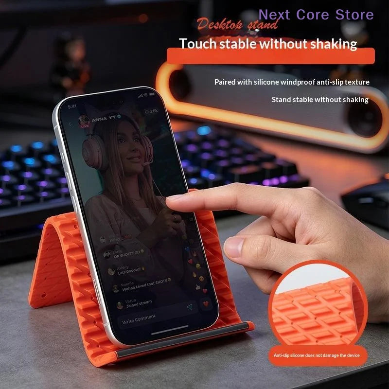 Foldable Silicone Phone & Tablet Stand – Universal Desk Holder Phone & Tablet Stand HIP
