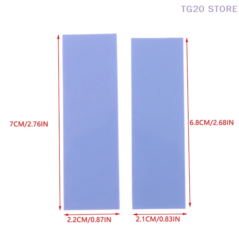 10-Pack M.2 Silicone Thermal Pads 6.0 W/mk – GPU & SSD Thermal Interface Pad HIP