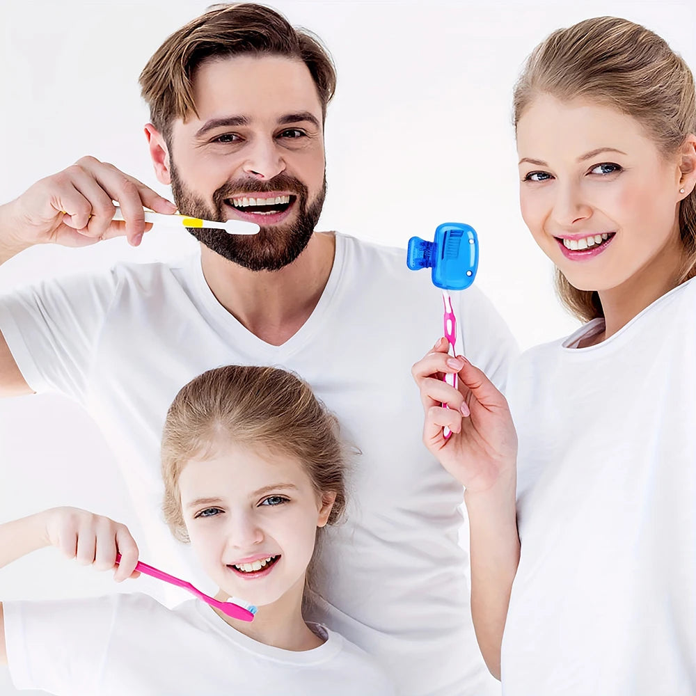 Portable Toothbrush Cover Clip & Travel Case – 1/4 Pack Toothbrush Travel Case HIP