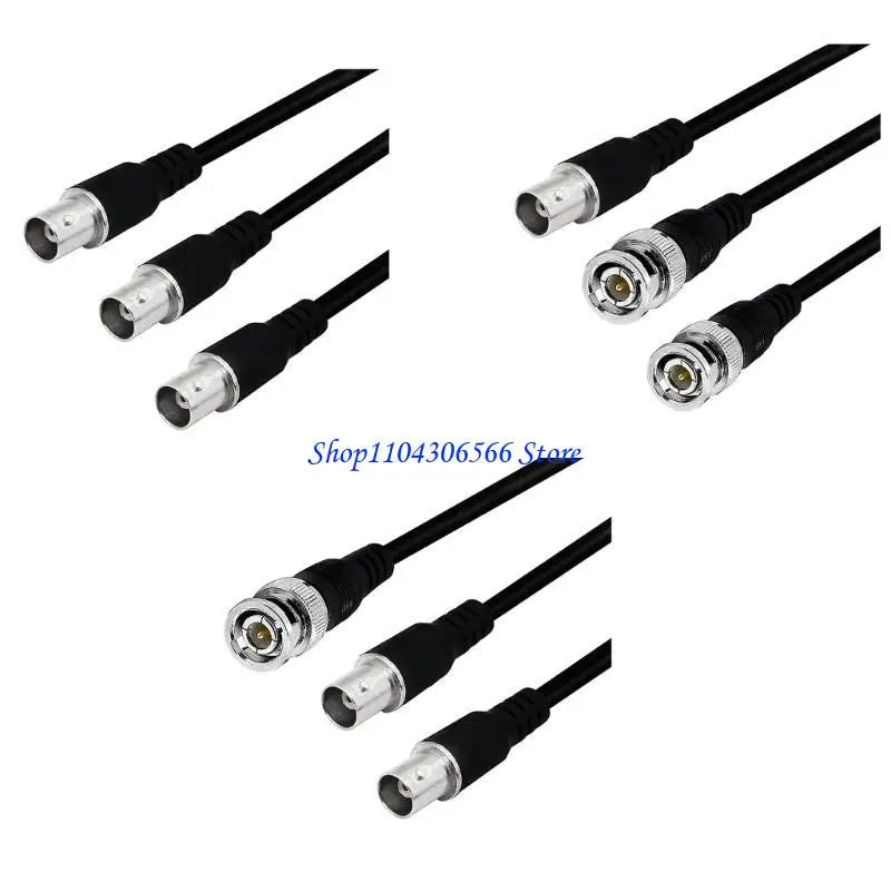 BNC Y-Splitter Coaxial Cable 1 to 2 – Male & Female Options Coaxial Splitter Cable HIP