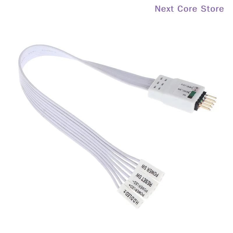 9-Pin F-Panel Adapter Cable – Labeled Connectors for PC Builds Motherboard Panel Cable HIP