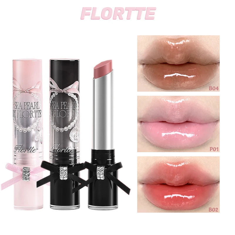 FLORTTE Mirror Finish Lip Gloss Stain – Moisturizing Non-Transfer Lip Gloss Stain HIP