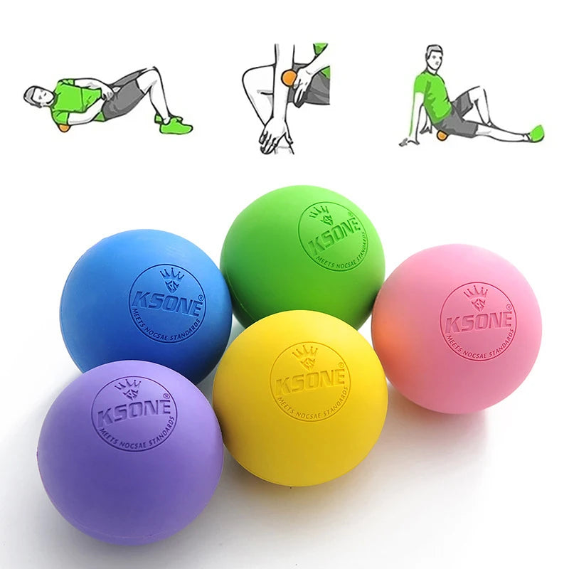 Rubber Fascia Massage Ball – Lacrosse Ball for Yoga & Recovery Fascia Massage Ball HIP