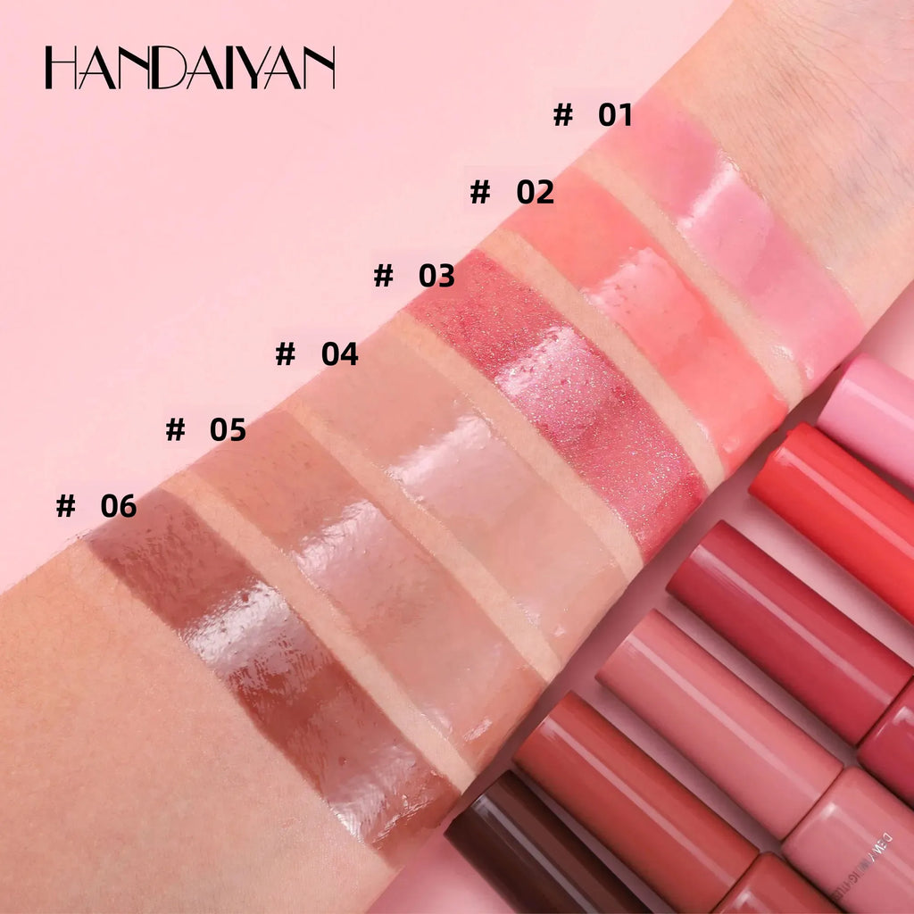 Handaiyan Hydrating Pearlescent Lip Glaze – Glass Shine Gloss Pearlescent Lip Glaze HIP