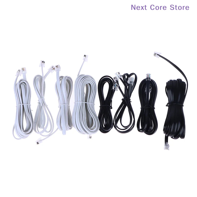 RJ12 6P6C Male to Male Telephone Extension Cable 1–5m Telephone Extension Cable HIP