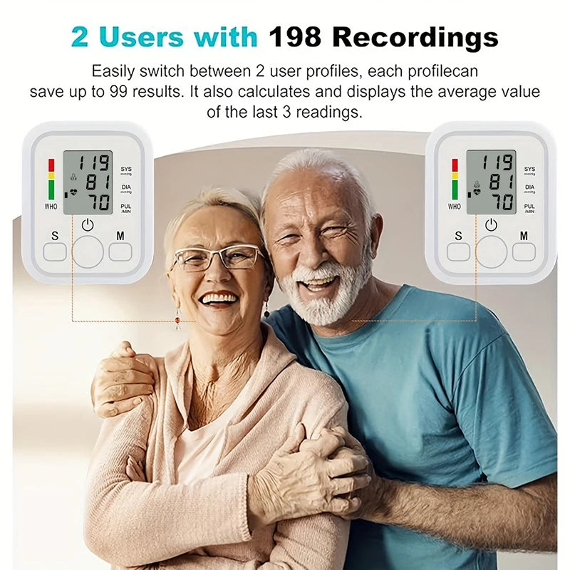 Fireurus Digital Arm Blood Pressure Monitor | Heart Rate Blood Pressure Monitor HIP