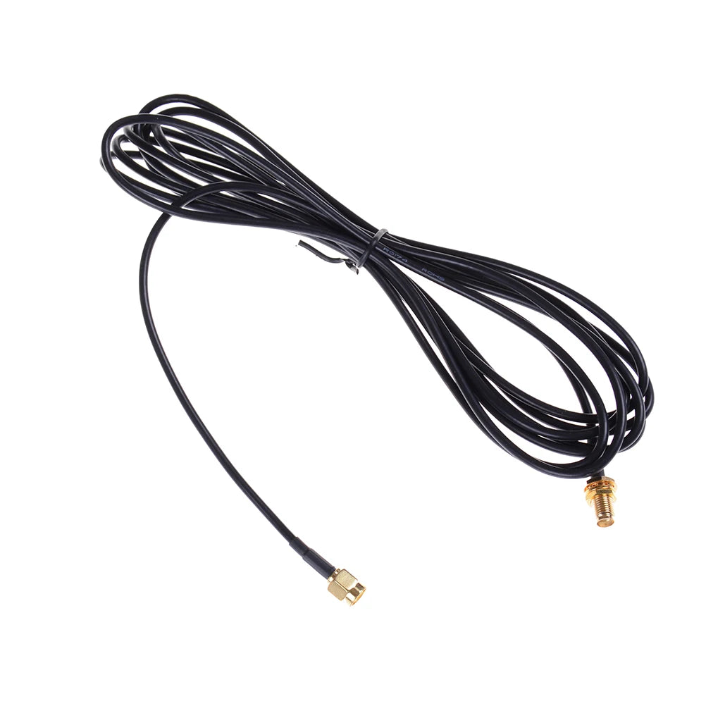 SMA Male to Female RG174 Coax Extension Cable – 10ft, 50Ω Coaxial Extension Cable HIP 1Pcs
