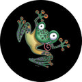 Cartoon Frog Spare Tire Cover – Durable Polyester Wheel Protector Spare Tire Cover HIP Acquiesce 14 in