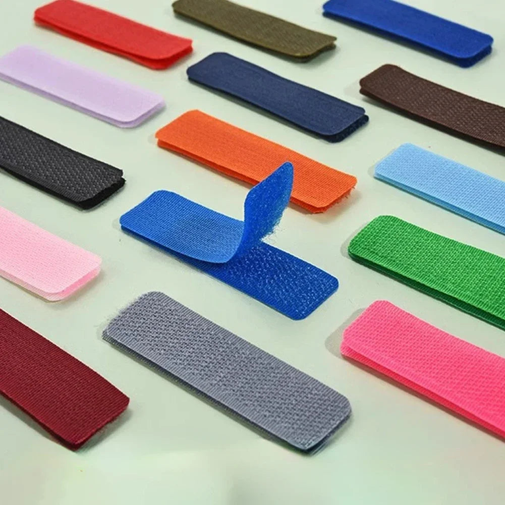 Double Sided Nylon Super Strong Hook Loop Buckle Self-adhesive DIY Adhesive Tape Carpet Fixing Sewing Supplies Clothing Home Use HIP