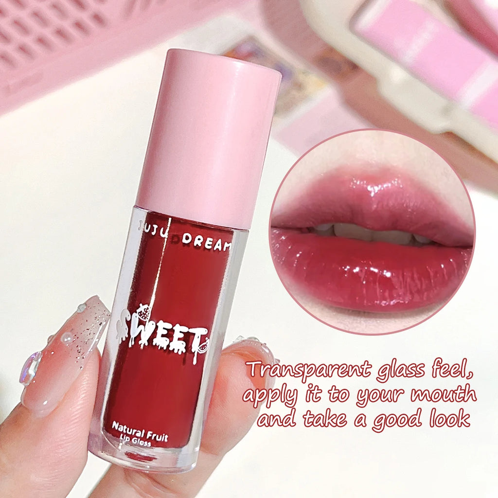 JUJU Dream Glossy Mirror Lip Gloss – Nude, Moisturizing, Waterproof Lip Gloss HIP