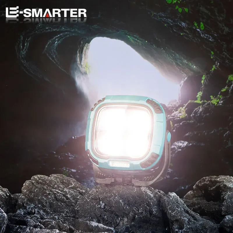 ESMARTER 1000-Lumen Magnetic LED Flashlight with Power Bank Rechargeable LED Flashlight HIP