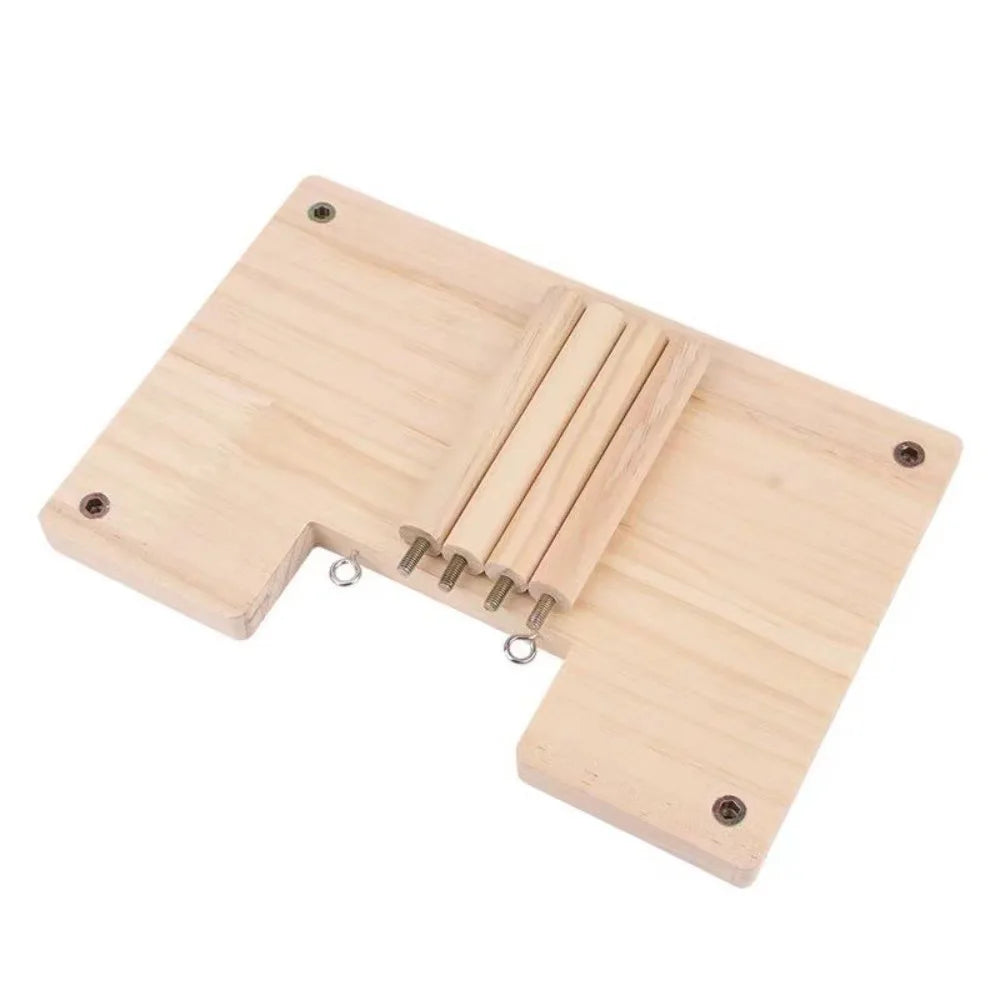 Wooden Hamster Ladder Platform – DIY Cage Stairs Toy Small Pet Cage Toy HIP