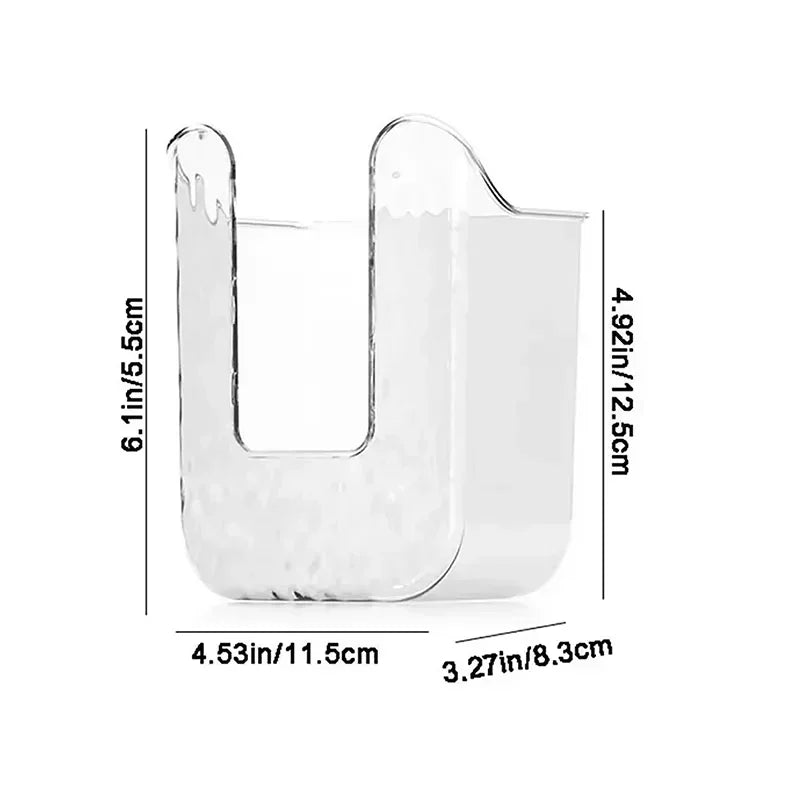 Wall-Mounted Wet Tissue Box – No-Drill Transparent PP Holder Tissue Box Organizer HIP