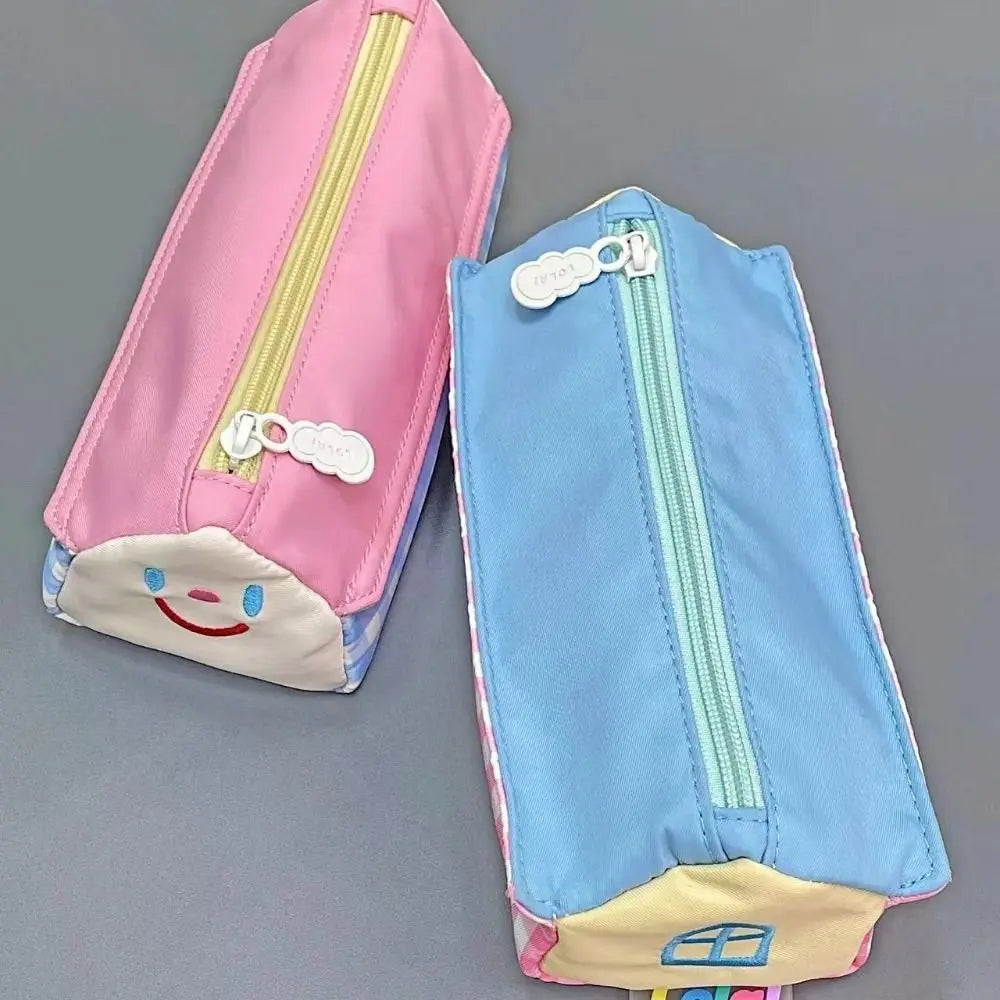 House Shape Embroidery Pencil Case – Large Capacity Pen Bag Embroidery Pencil Case HIP