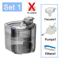 Cat Fountain Pets Water Fountain Cats Dispenser Auto Filter USB Electric Mute Cat Drinker Bowl Recirculate Filtring Drinker HIP 1set-1Filter 2.2L