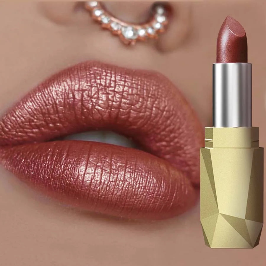 KAFURUX Glitter Plumping Lip Oil Tint – Metallic Lipstick Glitter Lip Oil Tint HIP 112