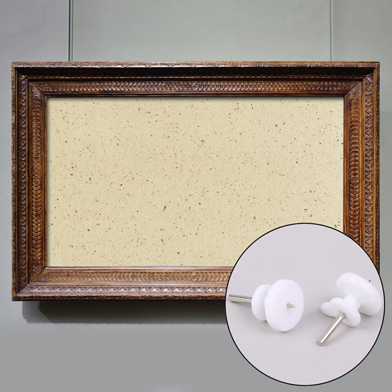 50-Pack Invisible Wall Nail Picture Hangers – No-Trace Hooks Picture Hanger Hooks HIP