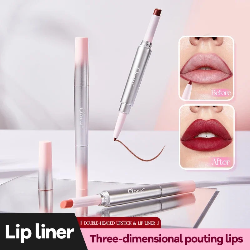 OCHEAL 2-in-1 Matte Lip Liner & Lipstick Pen | Long-Lasting Lip Liner Lipstick HIP