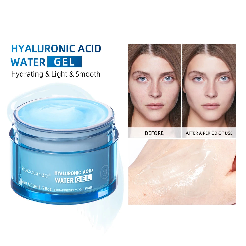 Hyaluronic Acid Hydrating Water Gel/Moisturizing Facial Cream Daily Face Moisturizer for Dry Skin Improve Dryness 50g HIP