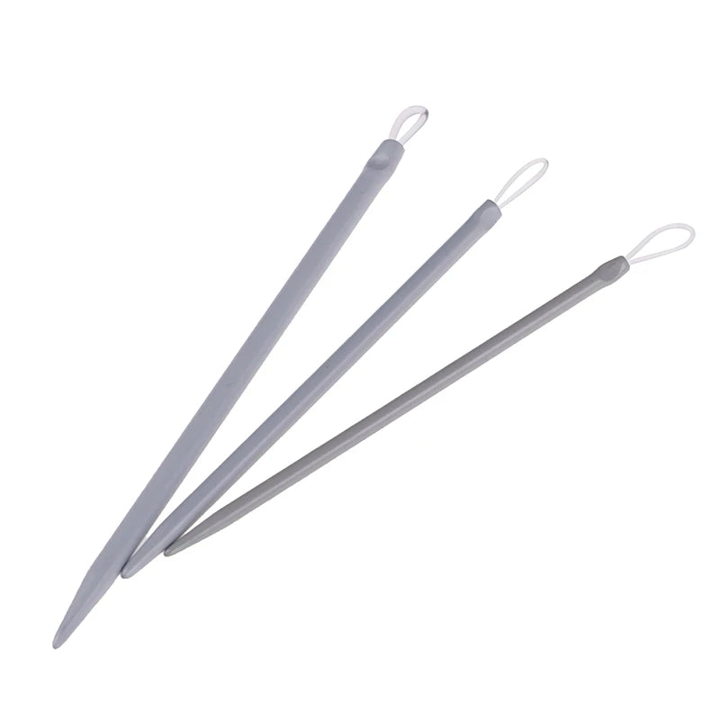 Big Eye Aluminum Knitting Needles – 3-Piece Yarn Sewing Set Knitting Needle Set HIP