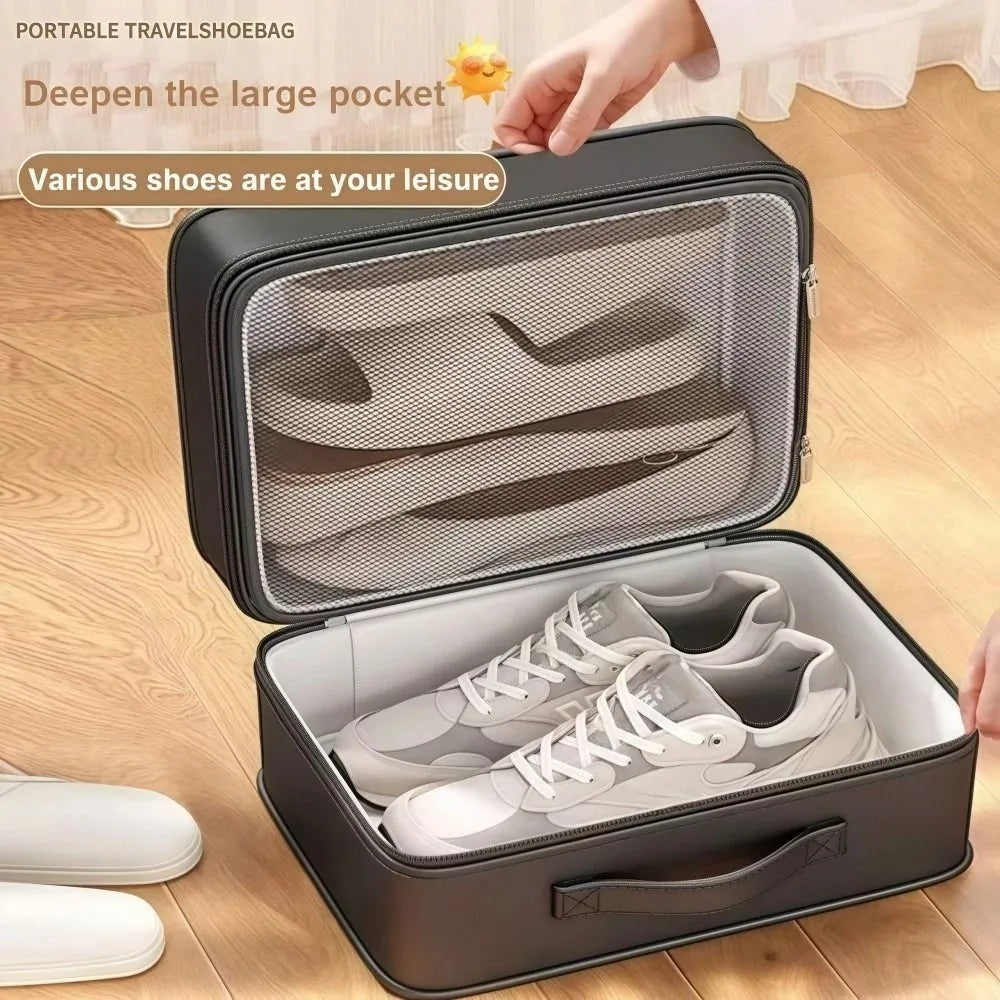 Waterproof Multi-Layer Travel Shoe Bag – Holds 4 Pairs Travel Shoe Bag HIP