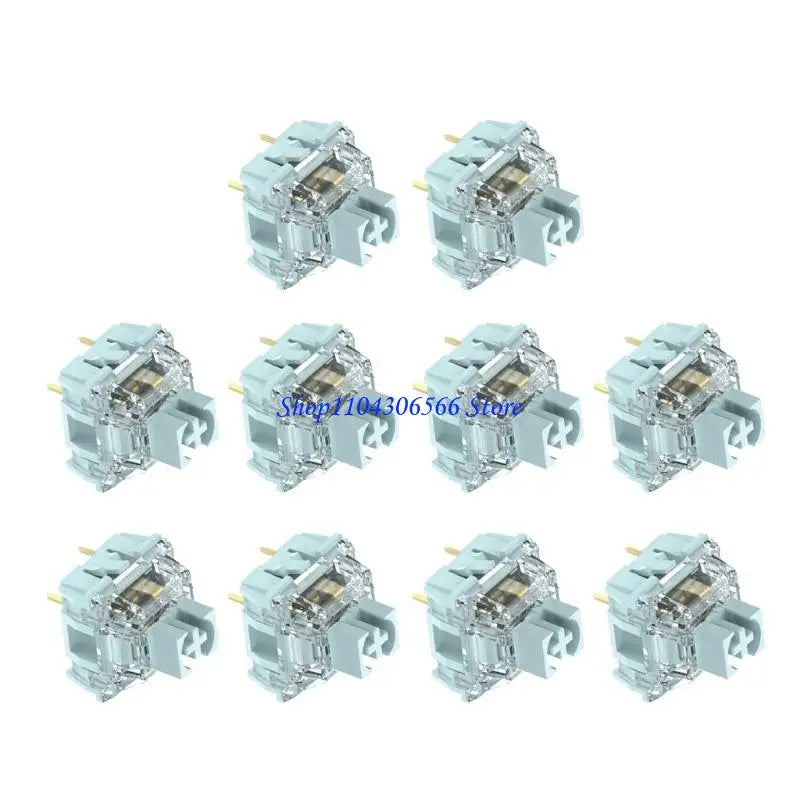 TTC Silent Mechanical Keyboard Switches 10-Pack – Quiet Typing Keyboard Switches HIP