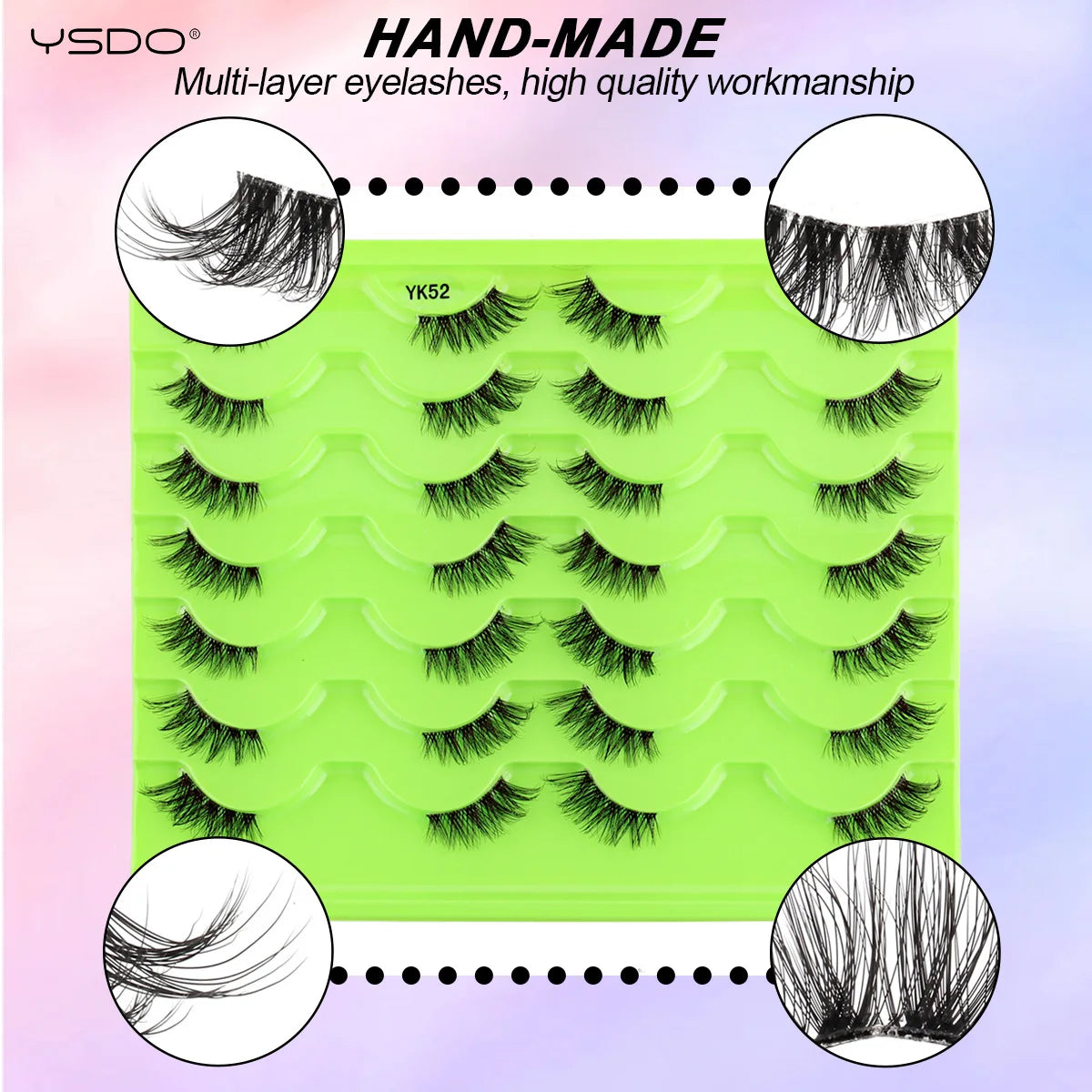 Faux Cils 3/11/14 Pairs Lashes Natural Long 3D Mink Fake Lashes Extension Make up Tool Wispy Fluffy Reusable False Eyelashes HIP