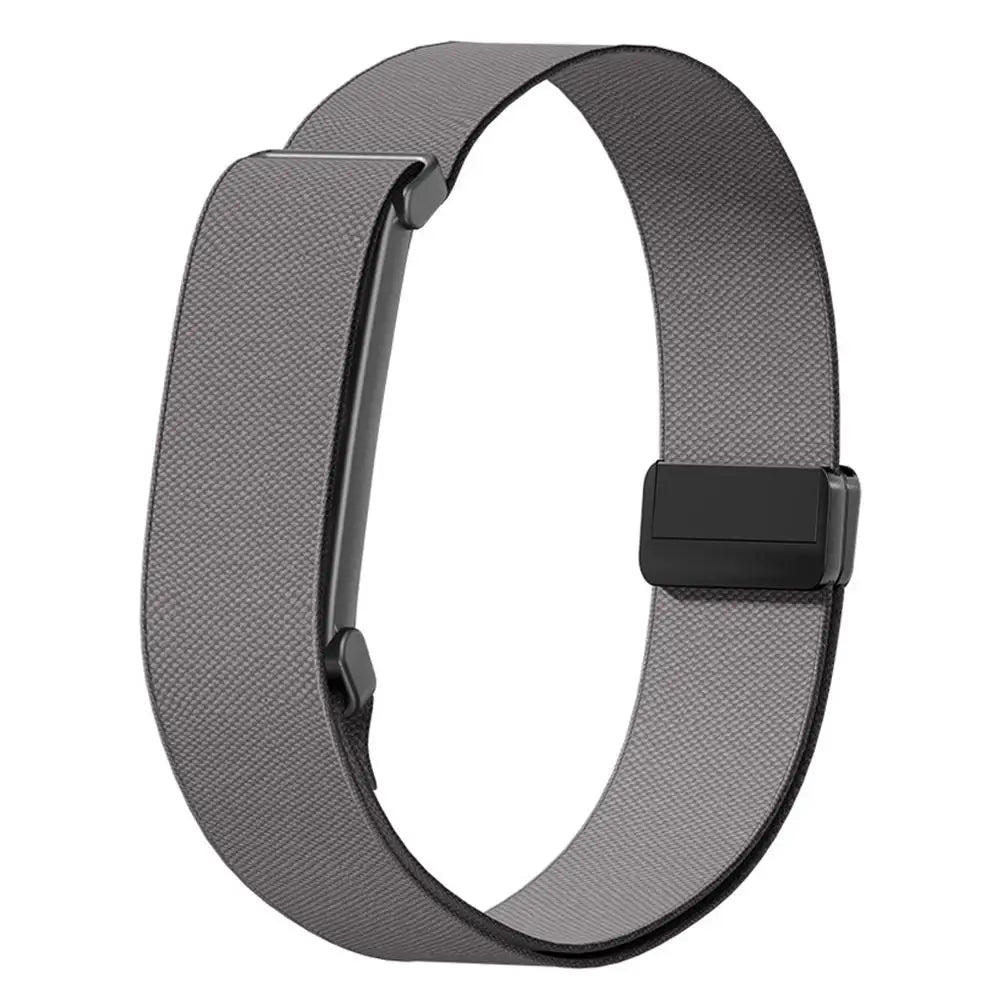 Nylon Weave Bicep Strap for Google Fitbit Air Bands Fitness Tracker Replacement Band Wristband for Google Fitbit Air Straps HIP Dark Gray