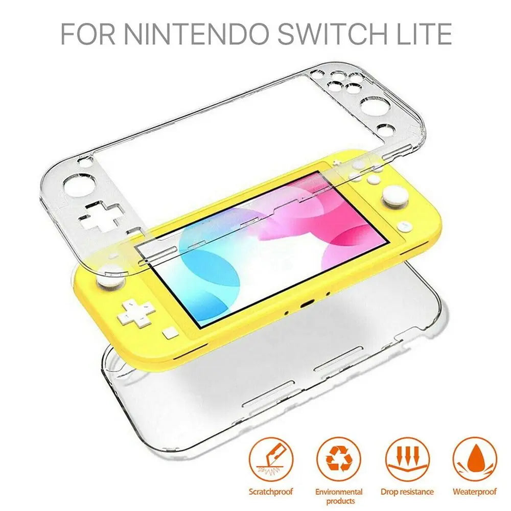 Clear Protective Case for Nintendo Switch Lite | Crystal Shell Console Protective Case HIP