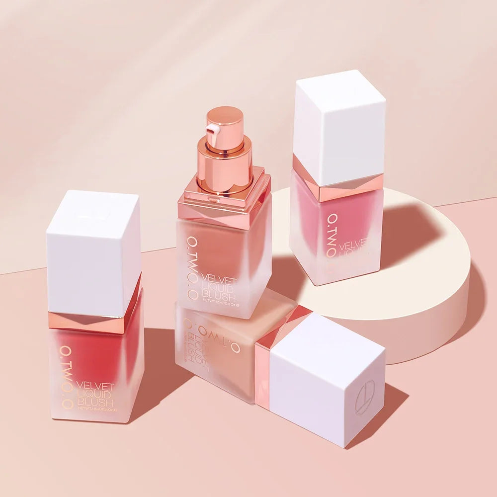 O.TWO.O Liquid Blush – 4 Shades, High Pigment, Long Lasting Liquid Blush HIP