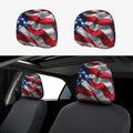 American Independence Day Car Headrest Cover – Universal Fit Car Headrest Cover HIP black