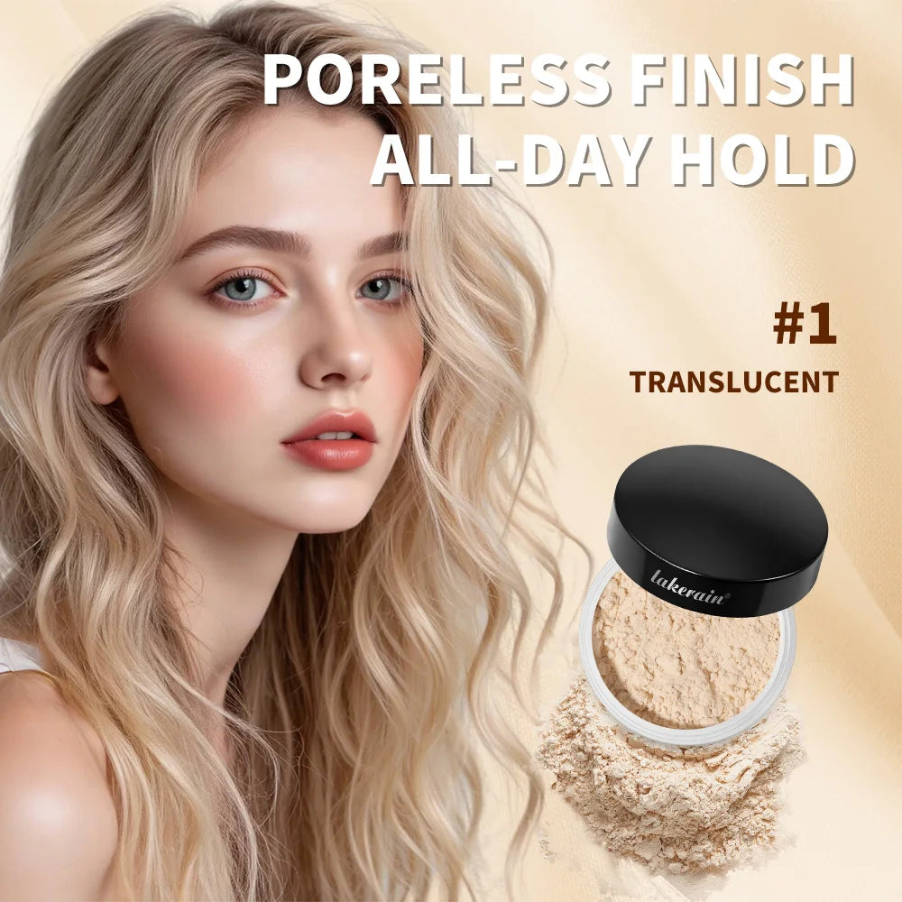 Loose Setting Powder & Brush24HR Shine Control Soft Matte Finish Long-Lasting Wear Normal to Oily Skin for Virtually All Skin To HIP