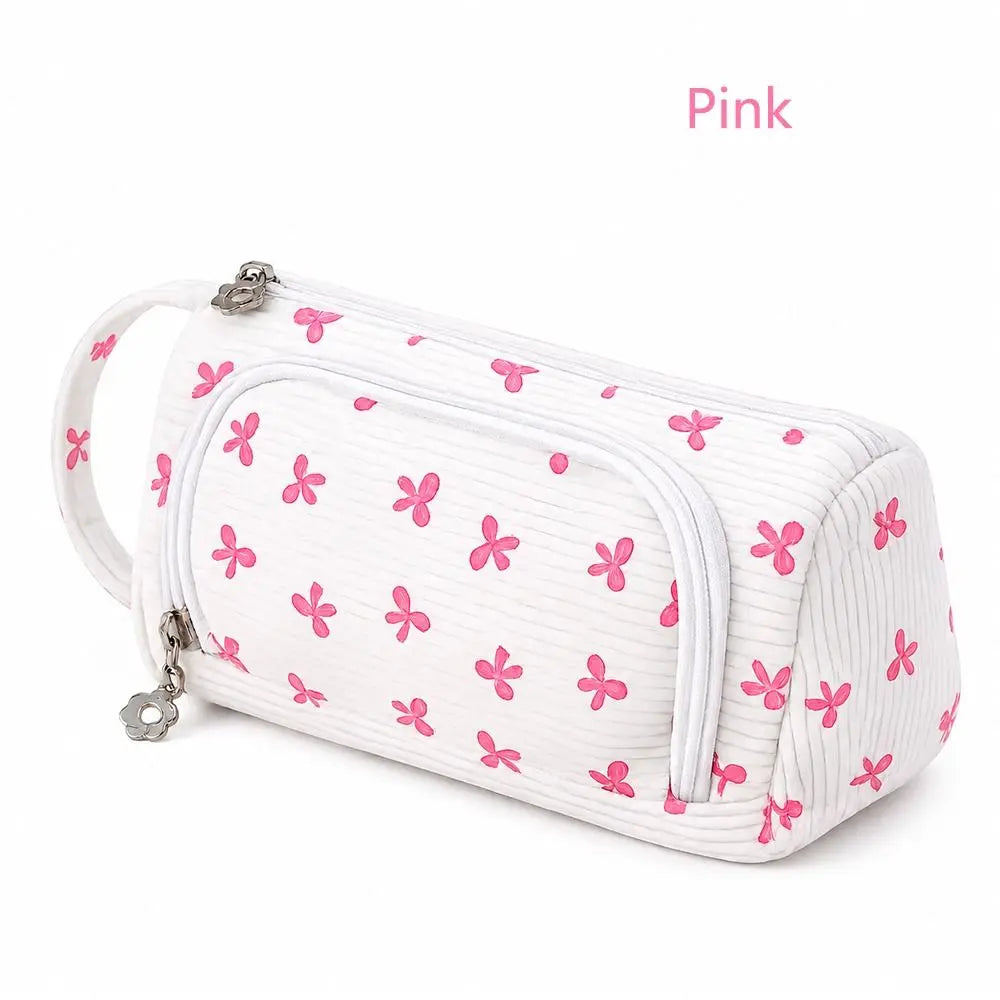 Large Canvas Pencil Case – Big Capacity Student Storage Pouch Canvas Pencil Case HIP