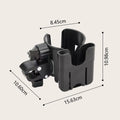 2-in-1 Baby Stroller Cup & Phone Holder – Universal Fit Stroller Cup Holder HIP C22-Black