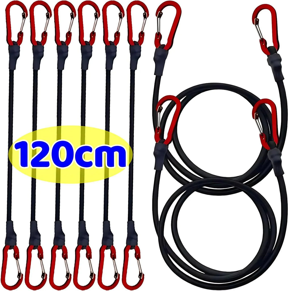 Heavy Duty Bungee Cord with Aluminum Alloy Carabiner Hooks Bungee Cord Strap HIP