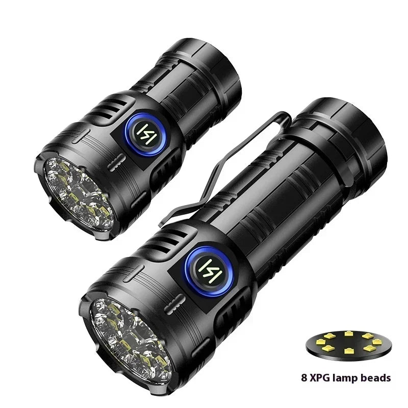 ESMARTER LED Flashlight USB-C Rechargeable – Waterproof Torch LED Rechargeable Flashlight HIP