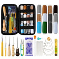 Multi-functional Leather Tool Set Beginners Leather Bag Repair Wallet Making Stitching Tool Portable DIY Leather Craft Tools Set HIP Set C