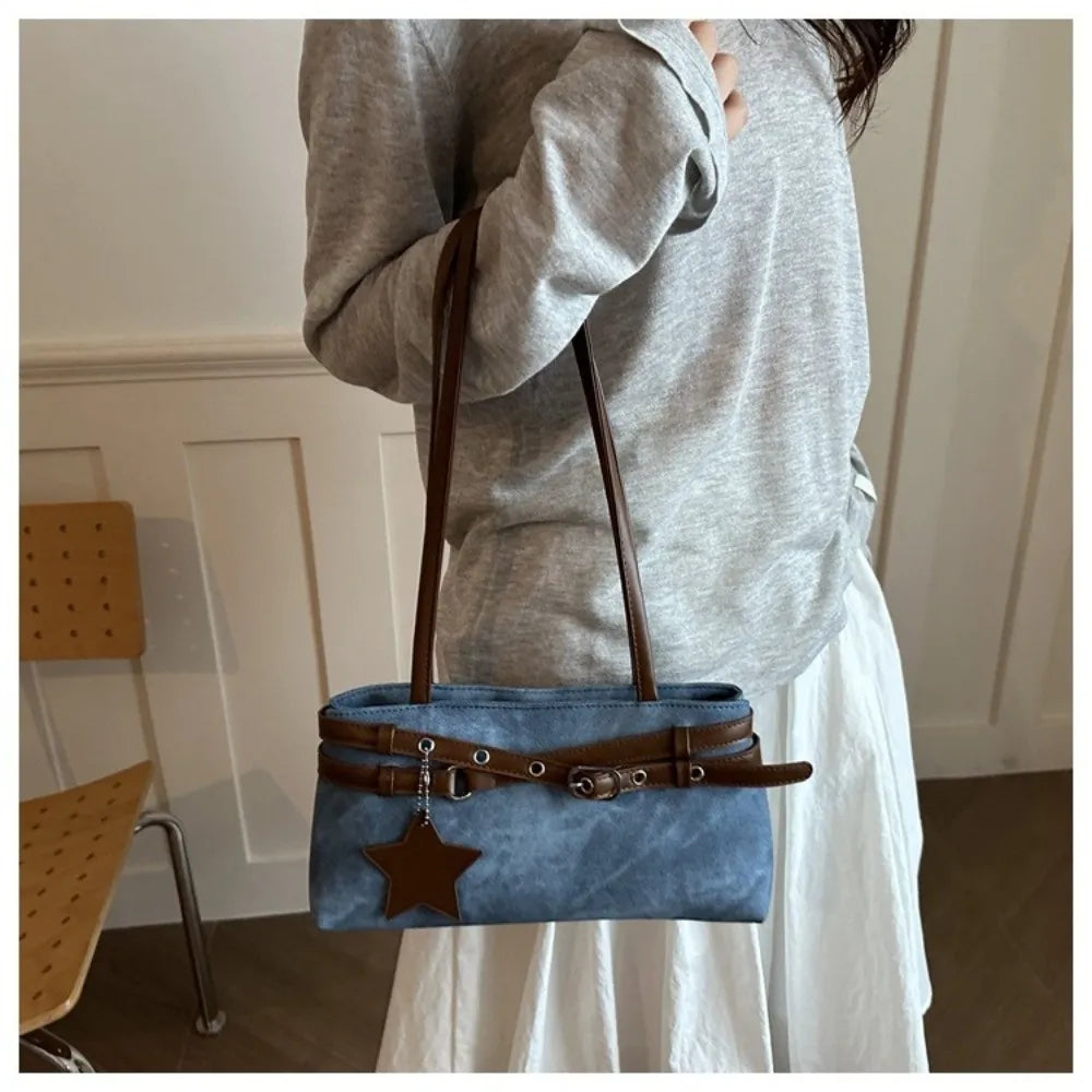Women's PU Leather Shoulder Bag – Large Capacity Handbag PU Leather Shoulder Bag HIP