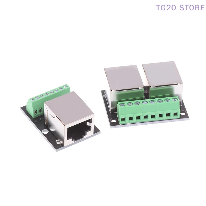 RJ45 Female Adapter Board – Single & Double 3.5mm Terminal Network Adapter Board HIP