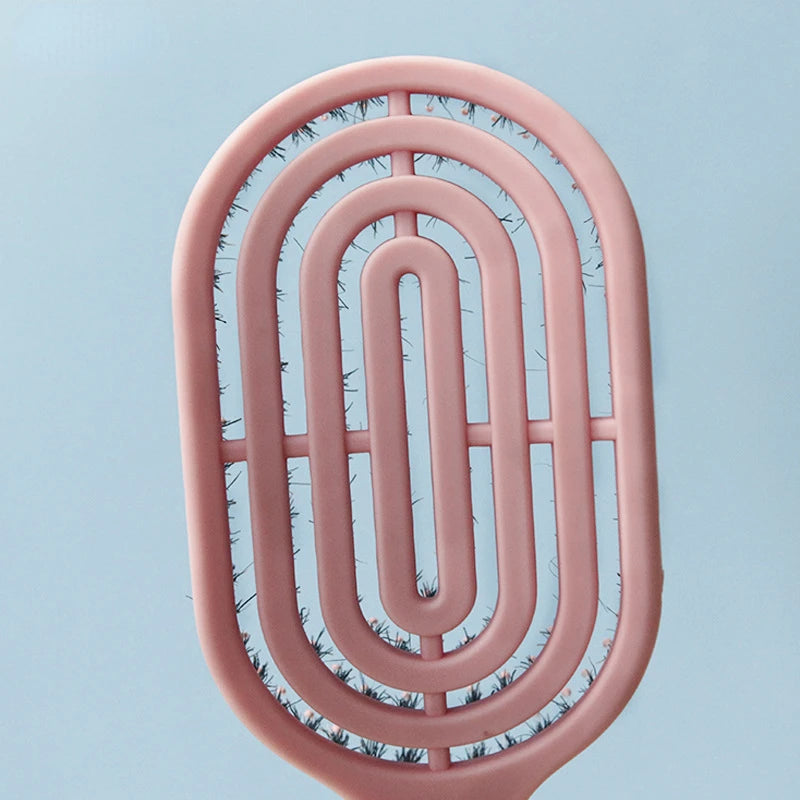 Detangling Curls Hairbrush Tangled Boar Bristle Hair Comb Define Hollow Out Hair Brush Dual Purpose Comb Hair Styling Tools HIP