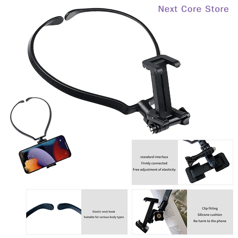 Hands-Free Wearable Neck Phone Holder – Universal Lazy Mount Neck Phone Mount HIP