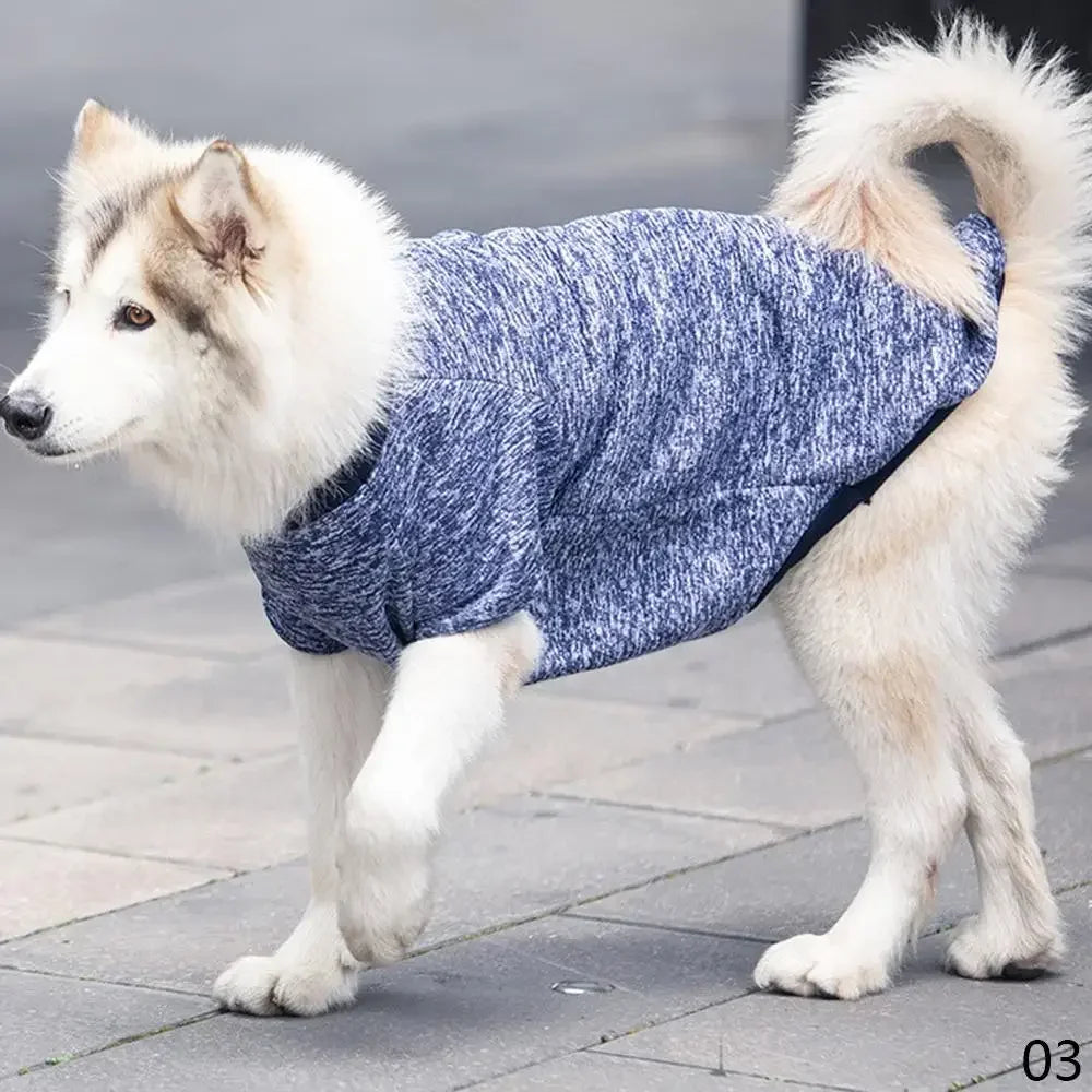 Dog Clothes for Big Dogs Fleece Dog Hoodies Soft Warm Costume Pet Dog Vest Golden Retriever Collie Labrador Large Dog Jacket HIP 03 8XL