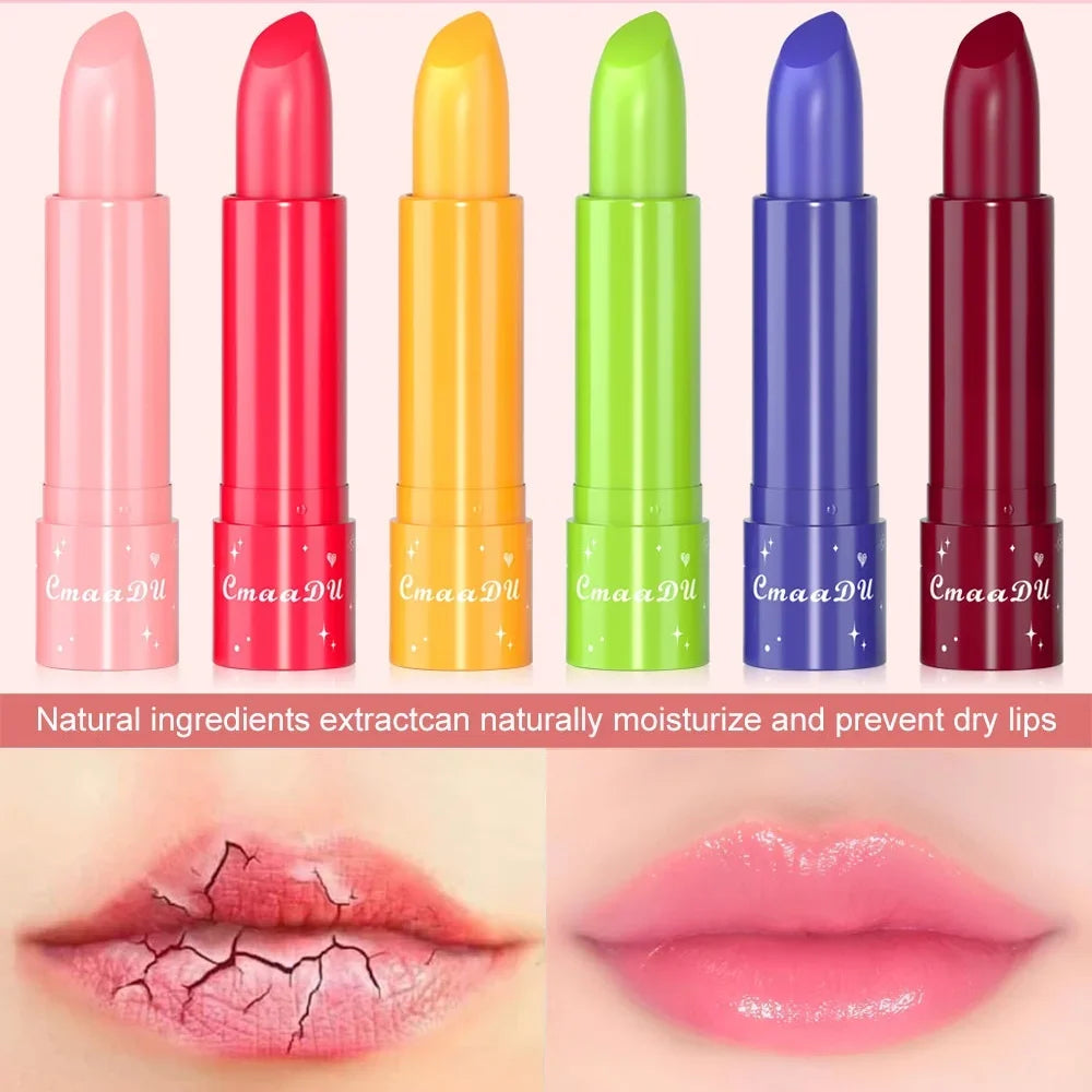 6-Piece Color Changing Lip Balm Set – Fruit Tint | cmaadu Tinted Lip Balm Set HIP