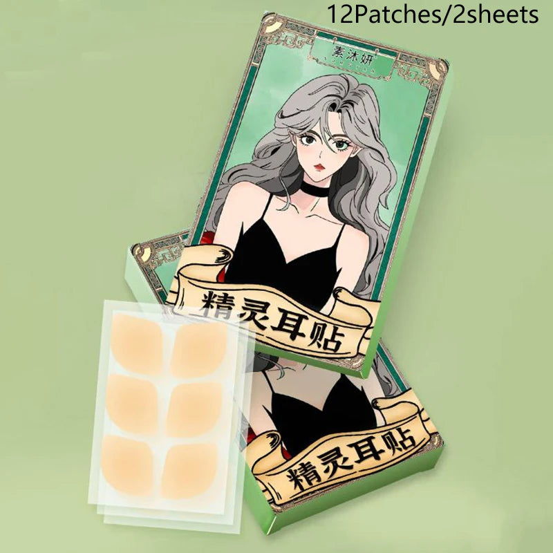Invisible Elf Ear Lift Sticker Patches – Skin-Friendly Silicone Ear Lift Patches HIP 12 Patches 2sheet