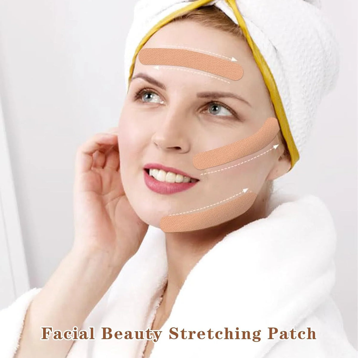 Face Lift Tape, Neck Tape, Facial Tape, Kinesiology Tape for Face Forehead Frown Eye Smile Line Mouth Lip Customer Cut 5cm Wide HIP