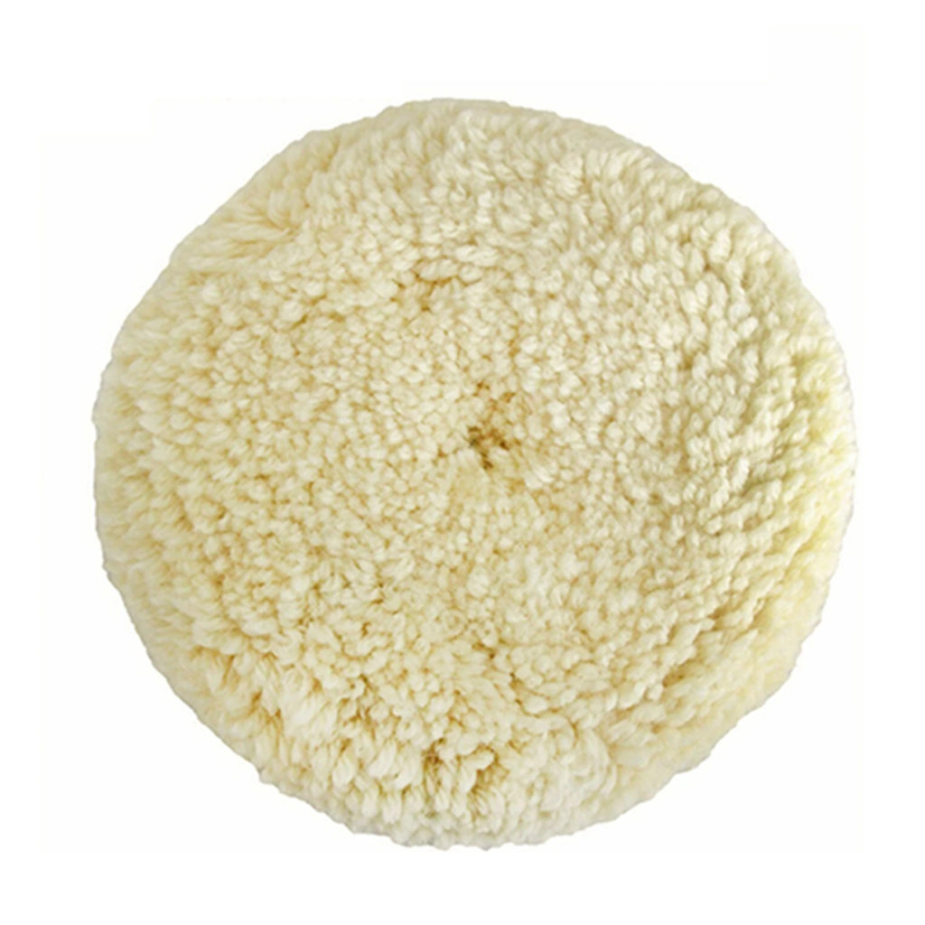 2pcs Polishing Pads Natural Wool Buffing Pad Kit Polishing Disk for Compound Cutting Car Beauty Body Repair Buffing & Polishing HIP