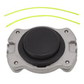 Universal Trimmer Head 0.5in Hole Diameter Aluminium High Accuracy String Trimmer Head with 2 Lines for Replacement HIP A